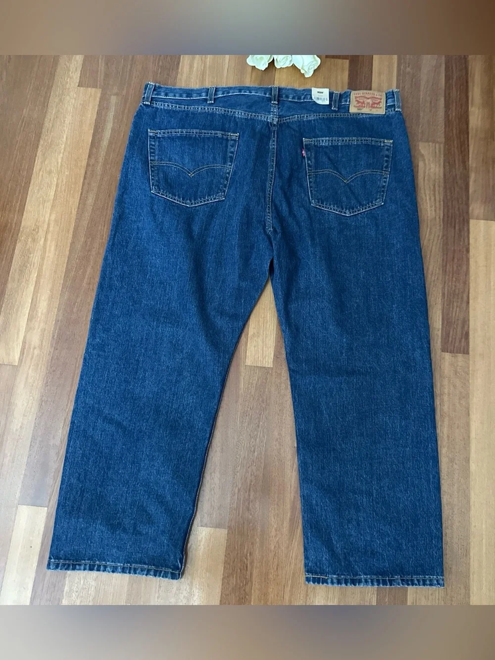Levi's Men's Relaxed Fit Dark Blue Denim Jeans